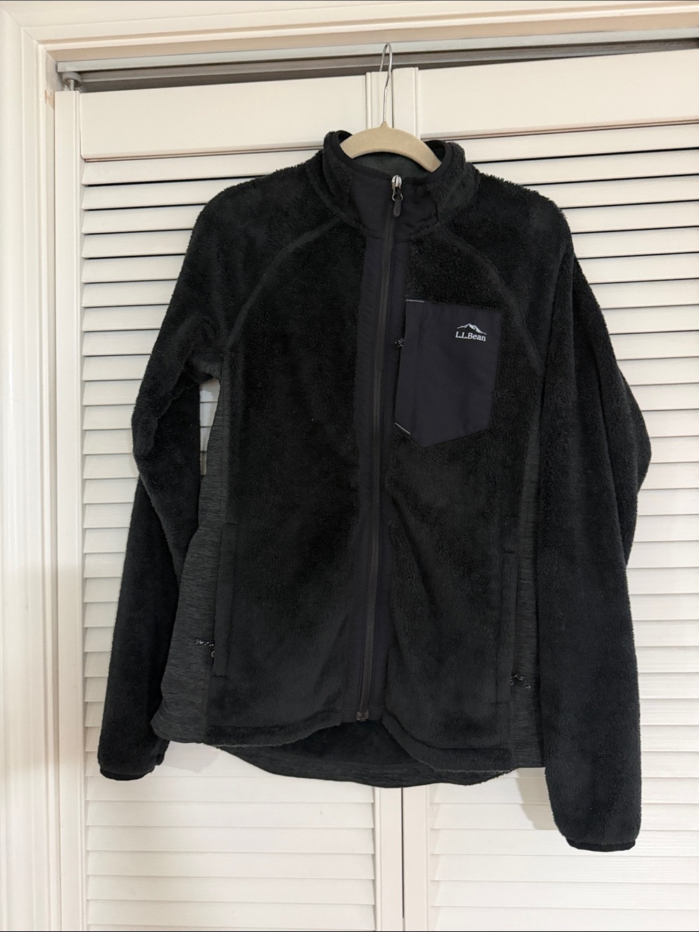 L.L. Bean Black Full Zip Women’s Fleece Small